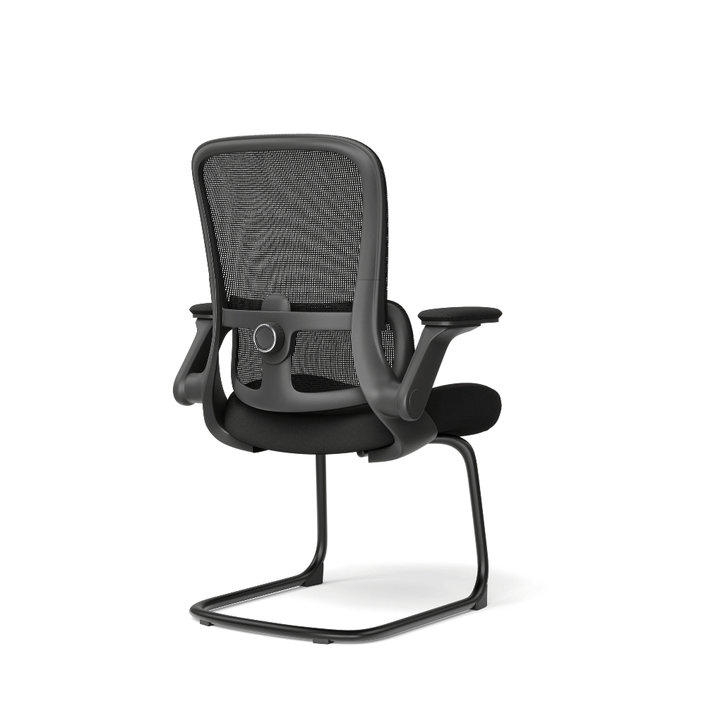 Ergo-V Mid Back Flip Armrest Conference Meeting Cantilever Chair