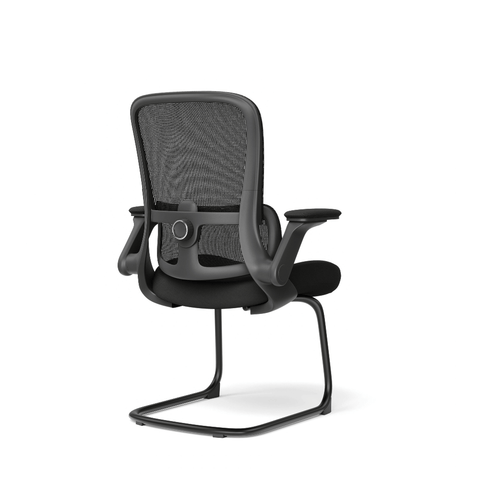 Ergo-V Mid Back Flip Armrest Conference Meeting Cantilever Chair