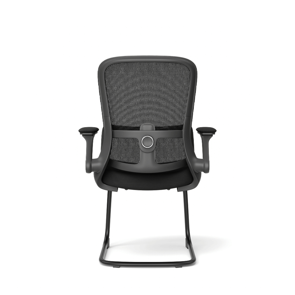 Ergo-V Mid Back Flip Armrest Conference Meeting Cantilever Chair