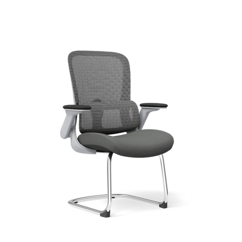 Ergo-V Mid Back Flip Armrest Conference Meeting Cantilever Chair