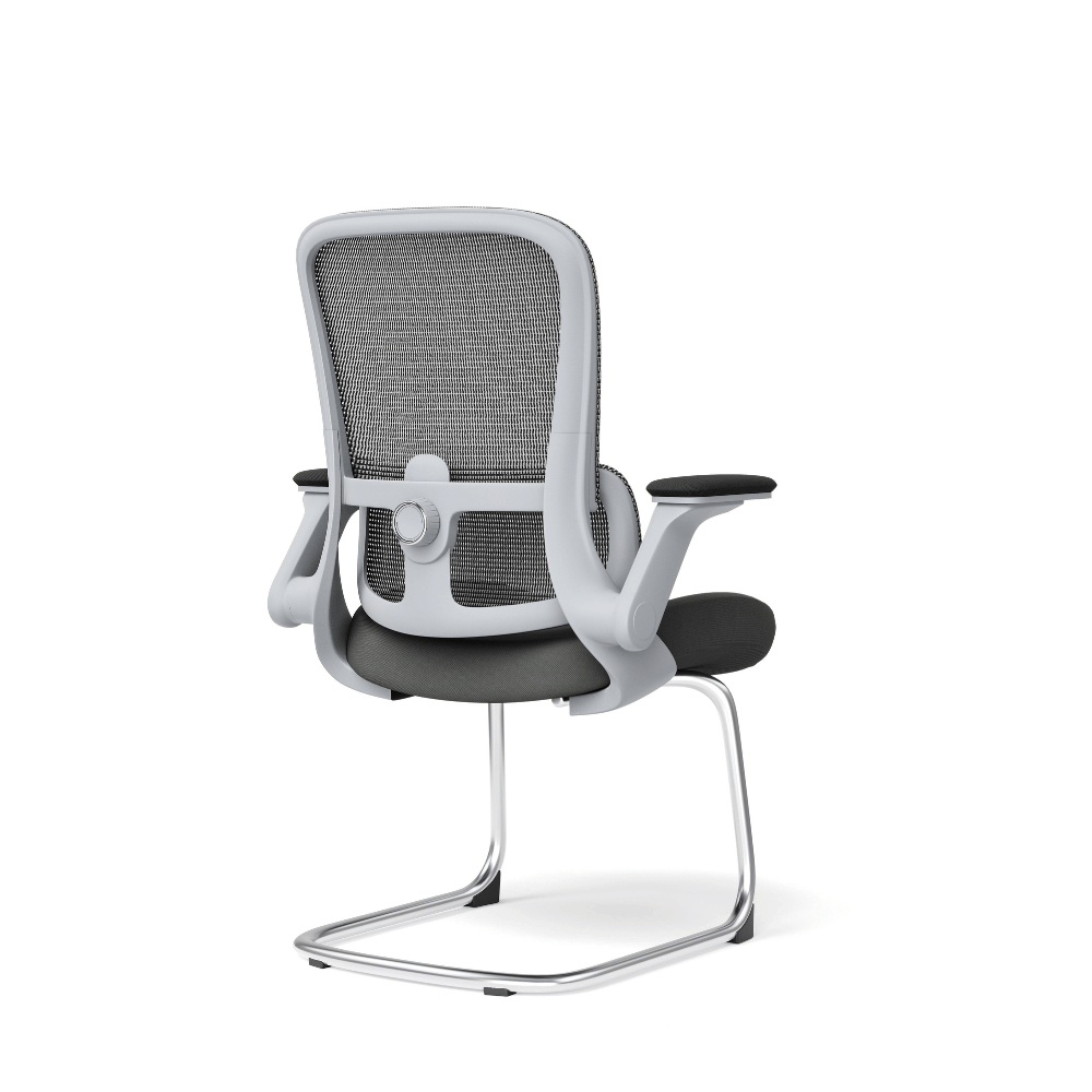 Ergo-V Mid Back Flip Armrest Conference Meeting Cantilever Chair