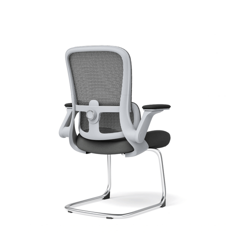 Ergo-V Mid Back Flip Armrest Conference Meeting Cantilever Chair