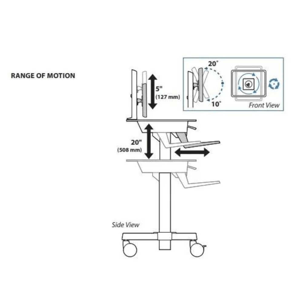 Ergotron WorkFit-C Single Monitor Heavy Duty Sit-Stand Workstation - Gavisco Office Furniture