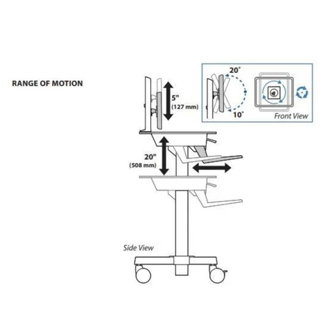 Ergotron WorkFit-C Dual Monitor Sit-Stand Workstation - Gavisco Premium Office Furniture