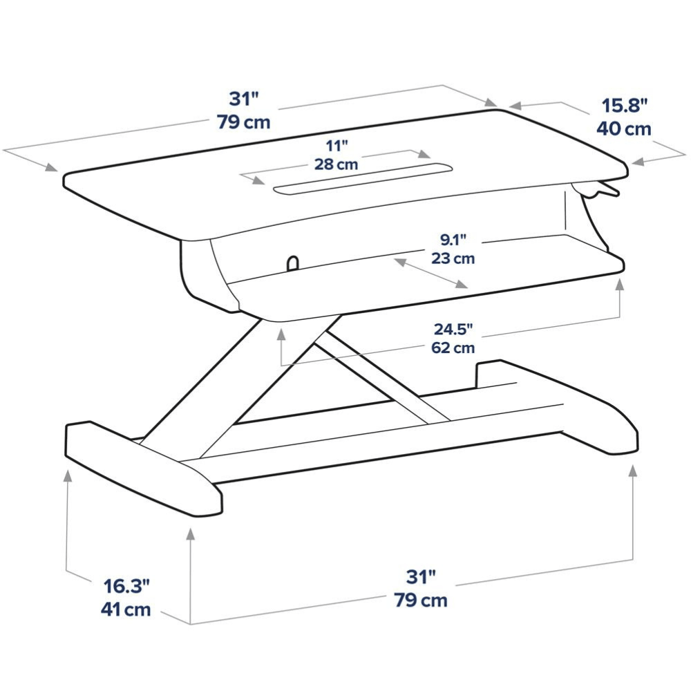 Ergotron WorkFit-Z Mini Standing Desk Converter - Gavisco Office Furniture