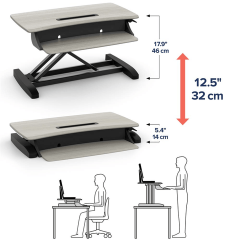 Ergotron WorkFit-Z Mini Standing Desk Converter - Gavisco Office Furniture