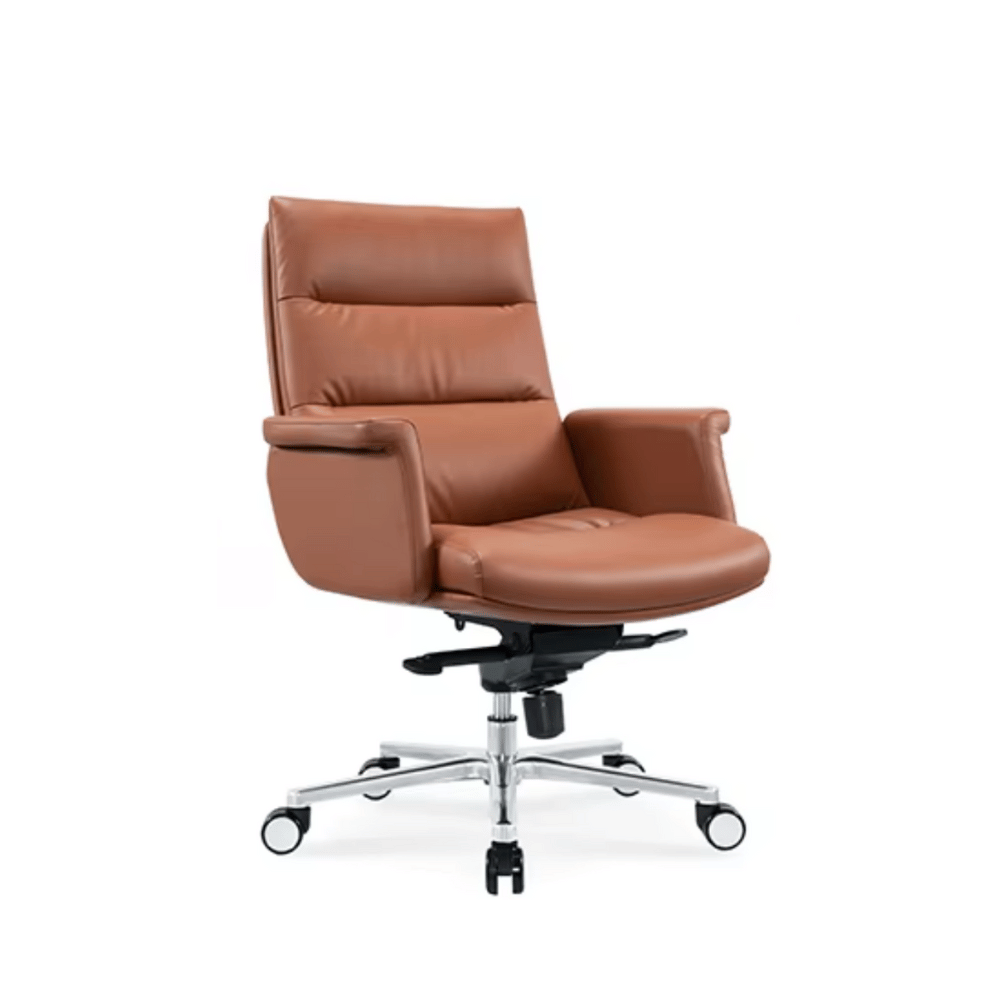 Erica-M Mid Back Leather Office Executive Chair - Gavisco Office Furniture