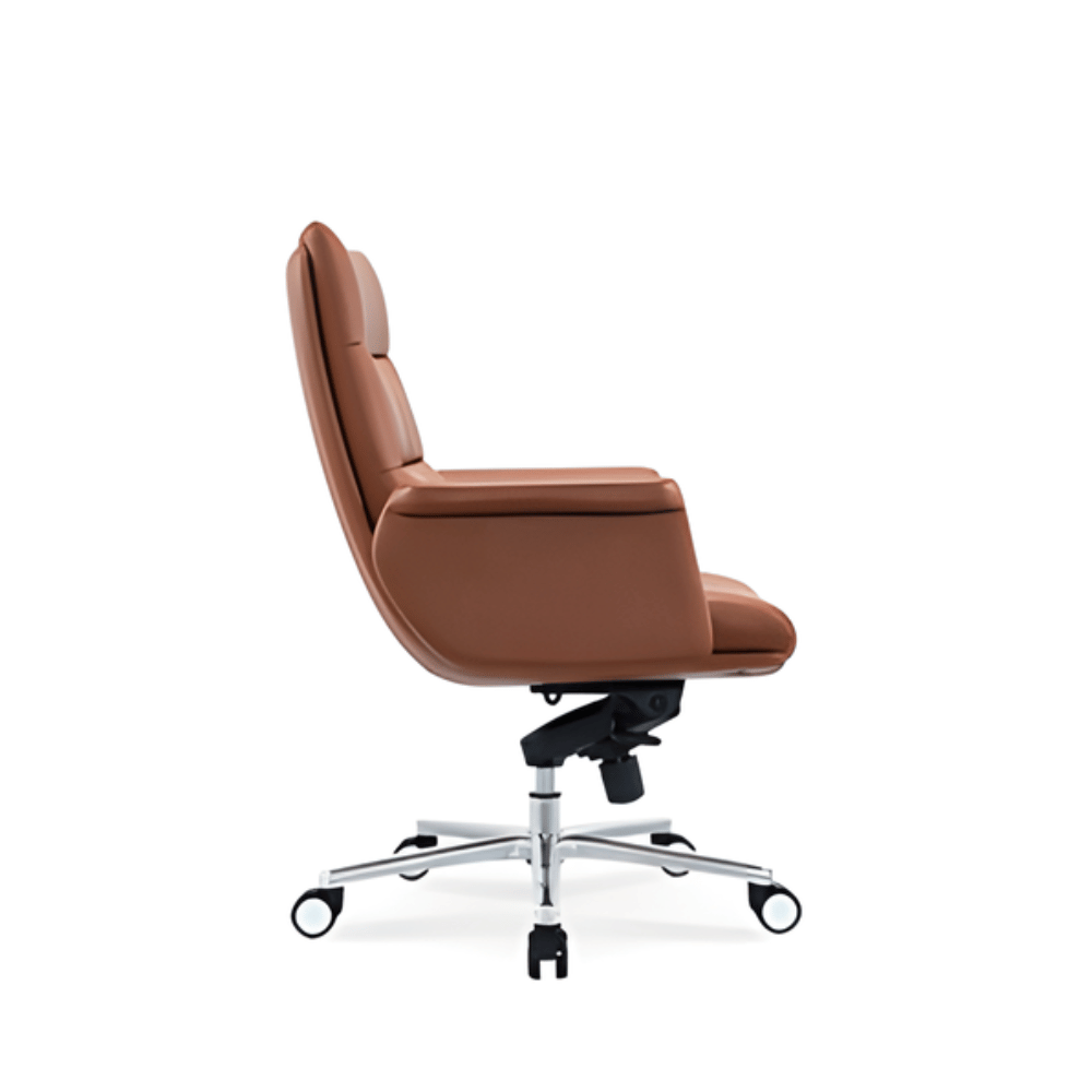 Erica-M Mid Back Leather Office Executive Chair - Gavisco Office Furniture