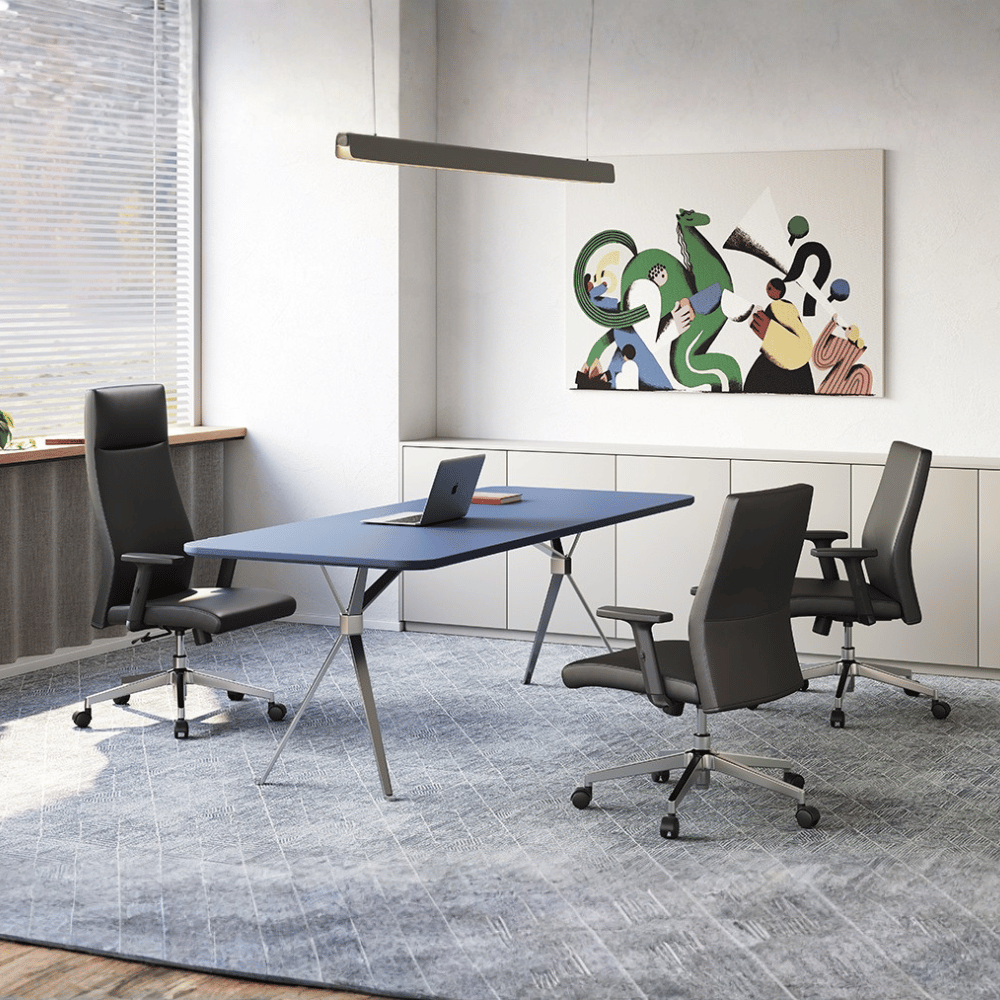 Essence-M Mid Back Office Leather Conference Meeting Chair