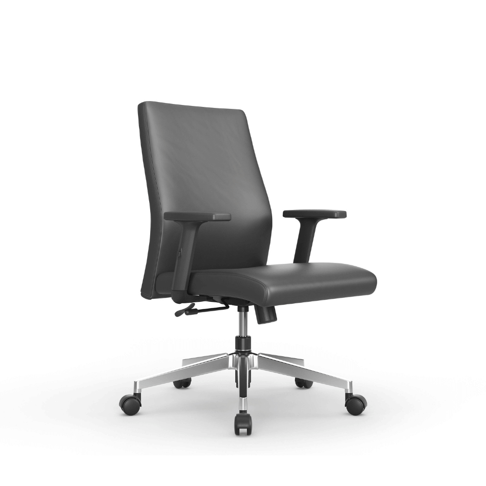 Essence-M Mid Back Office Leather Conference Meeting Chair