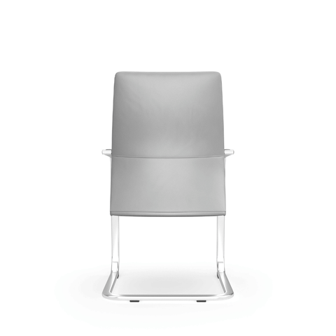 Essence-V Mid Back Office Leather Conference Meeting Cantilever Chair