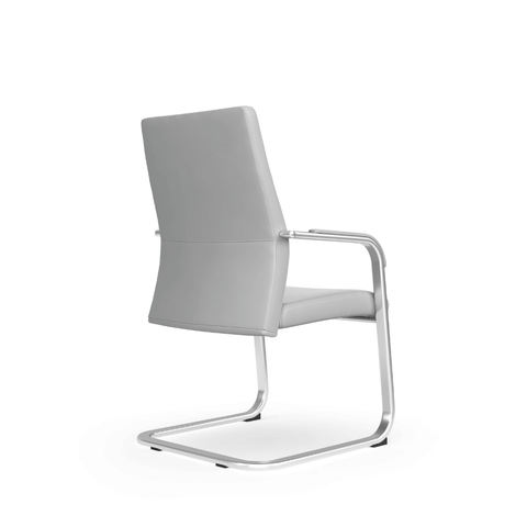 Essence-V Mid Back Office Leather Conference Meeting Cantilever Chair