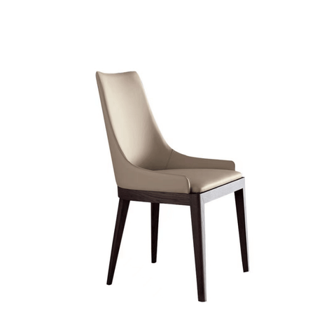 Estrada Simple Leather Dining Room Side Chair