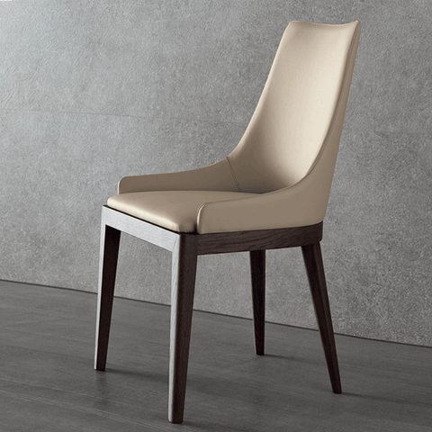 Estrada Simple Leather Dining Room Side Chair