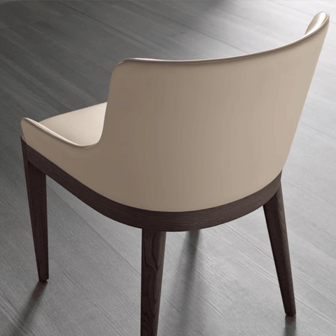 Estrada Simple Leather Dining Room Side Chair