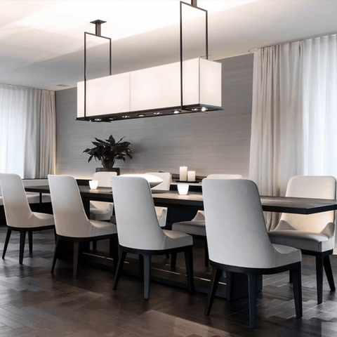 Estrada Simple Leather Dining Room Side Chair