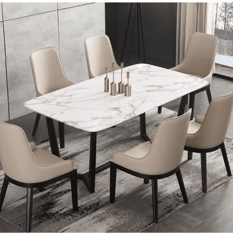 Estrada Simple Leather Dining Room Side Chair