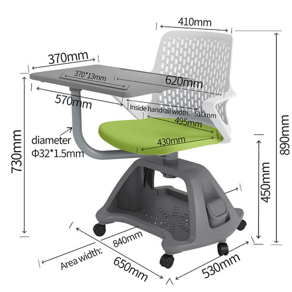 Ethos-B Classroom Mobile Training Chair