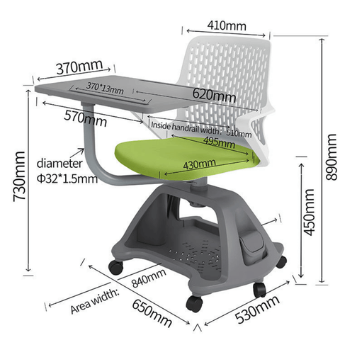 Ethos-B Classroom Mobile Training Chair