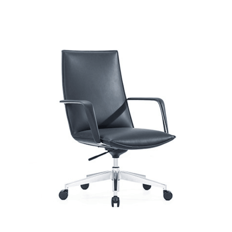 Exqula-M Mid Back Office Leather Executive Chair - Gavisco Office Furniture