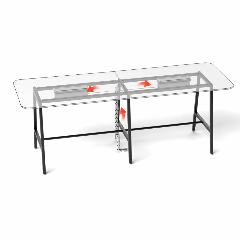 FAB Metal Frame High Bar Conference Meeting Table
