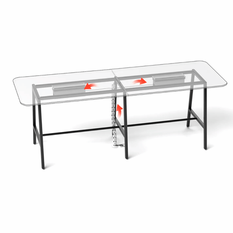 FAB Metal Frame High Bar Conference Meeting Table