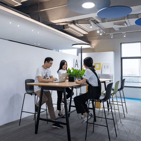 FAB Metal Frame High Bar Conference Meeting Table