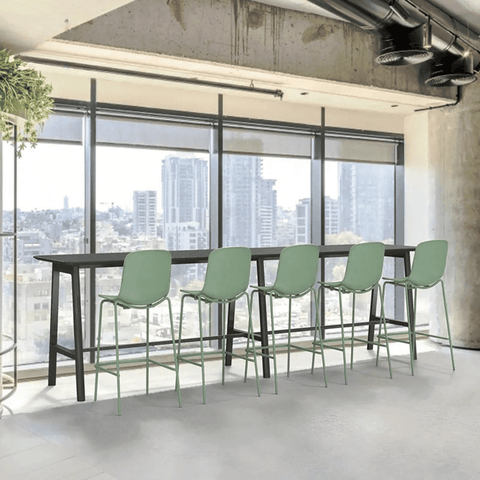 FAB Metal Frame High Bar Conference Meeting Table