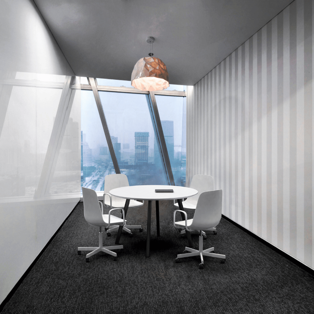 FAB Metal Frame Mobile High Bar Round Meeting Table