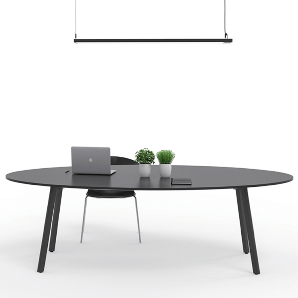 FAB Metal Frame Oval Round Conference Table