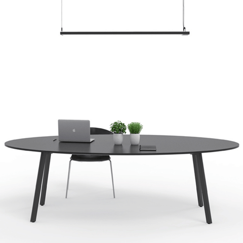 FAB Metal Frame Oval Round Conference Table