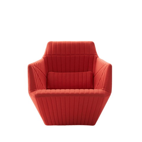 Facett Single Seater Designer Fabric Lounge Sofa Armchair