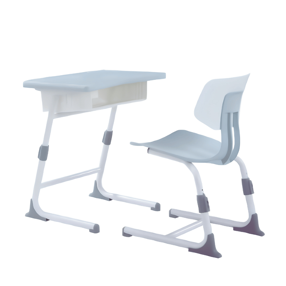 Ferny Modern Slim Adjustable Student Desk and Chair Set
