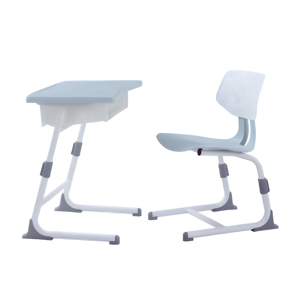 Ferny Modern Slim Adjustable Student Desk and Chair Set
