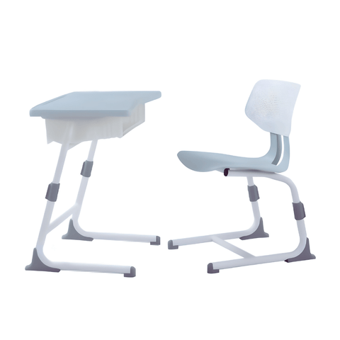 Ferny Modern Slim Adjustable Student Desk and Chair Set