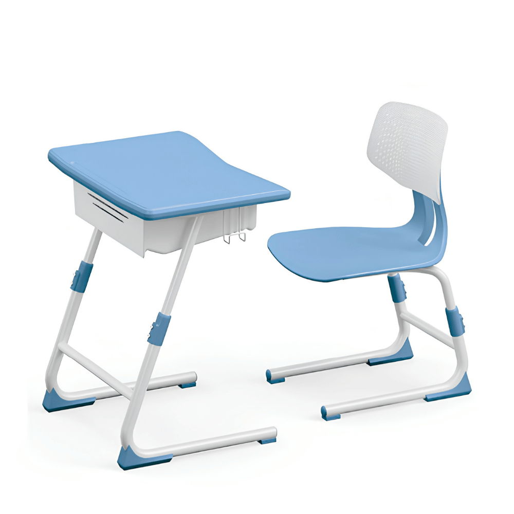 Ferny Modern Slim Adjustable Student Desk and Chair Set