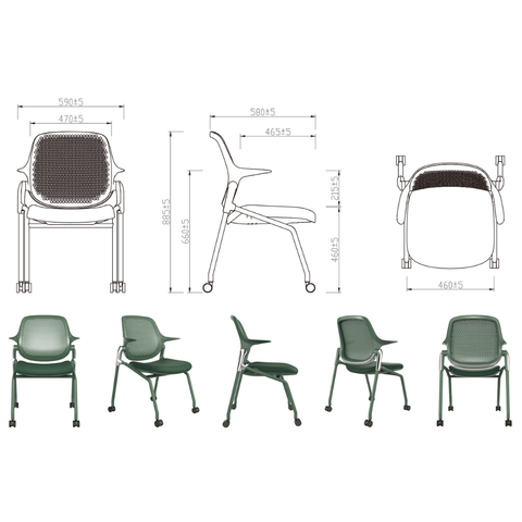 Firm Premium Stackable Smart Training Chair