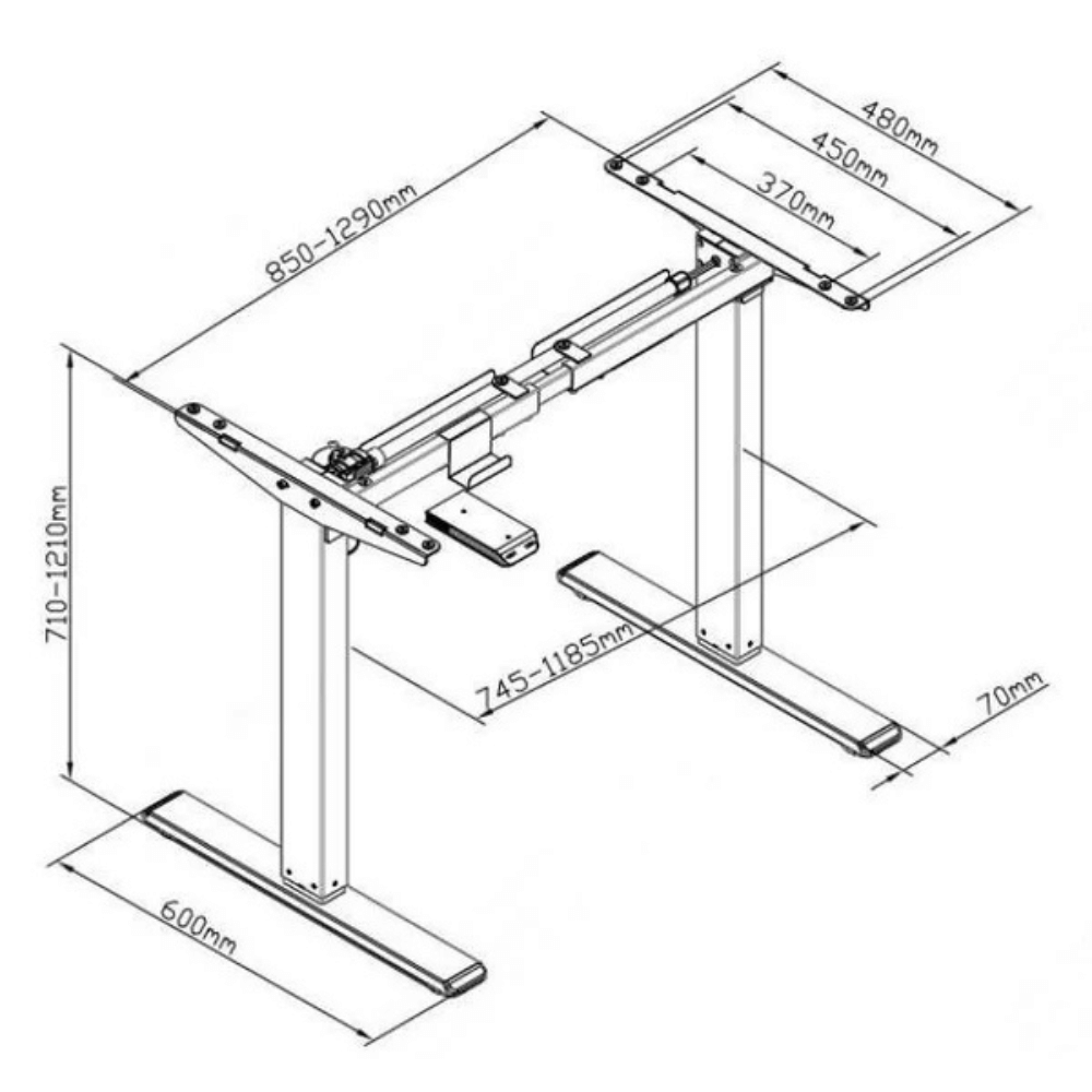 Flexispot E2 Single Motor Electric Standing Desk