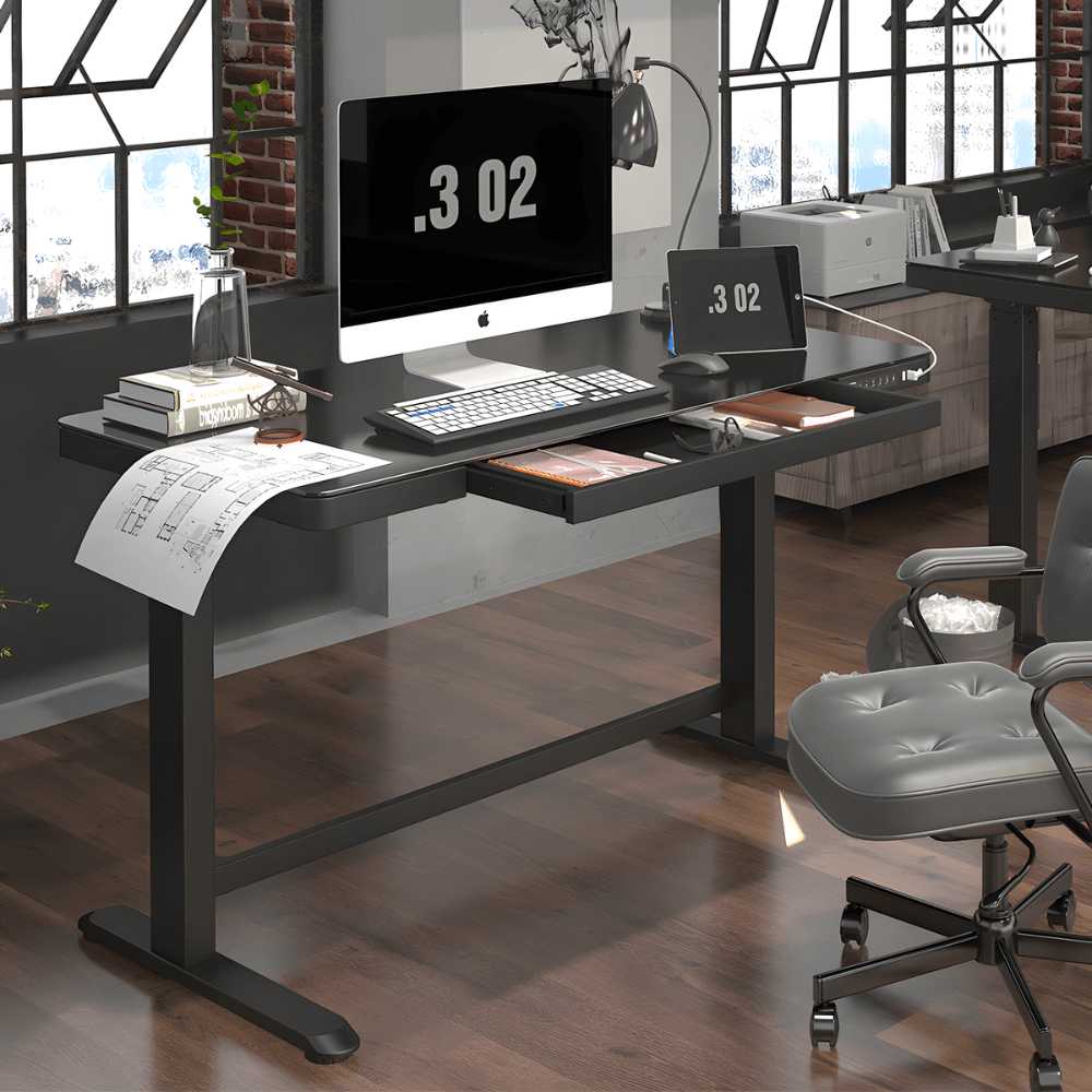 Flexispot ET118 Electric Standing Desk with Drawer - Gavisco Office Furniture