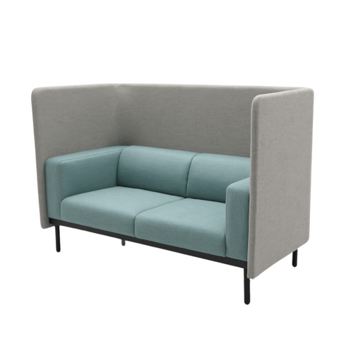 Floater Two Seater Acoustic Privacy Lounge High Back Fabric Sofa Booth