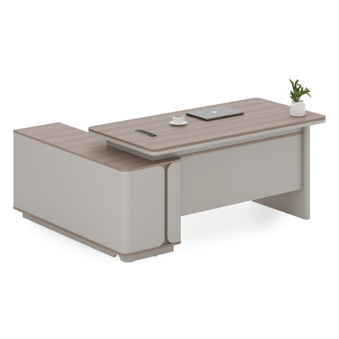 Flora-B Office Executive Desk with Return Cabinet