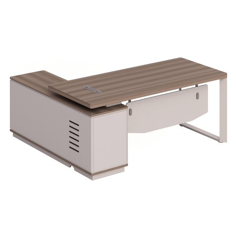 Flora-C Compact Executive Desk with Return Cabinet