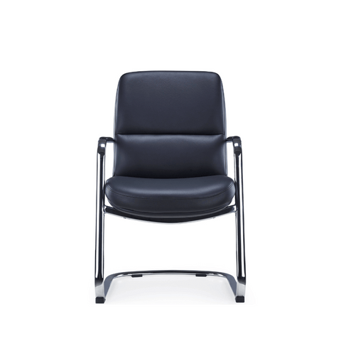 Florea-V Mid Back Office Leather Meeting Cantilever Chair