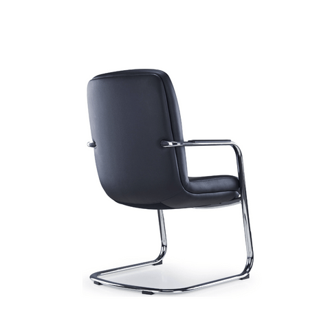 Florea-V Mid Back Office Leather Meeting Cantilever Chair