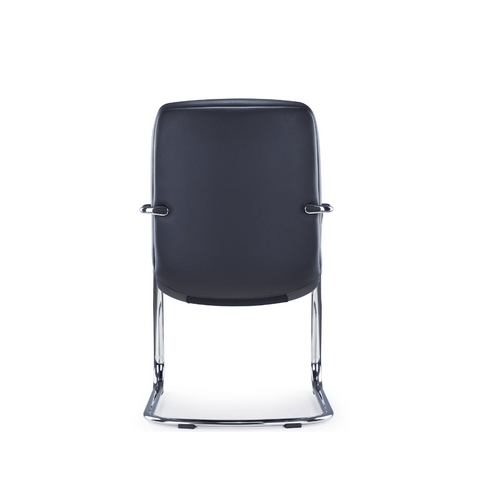 Florea-V Mid Back Office Leather Meeting Cantilever Chair