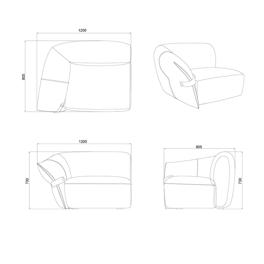 Flower Modern Office Fabric Modular Sectional Sofa - Gavisco Office Furniture