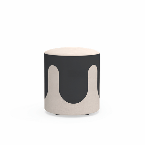 Fluid Modern Sofa Ottoman Pouf