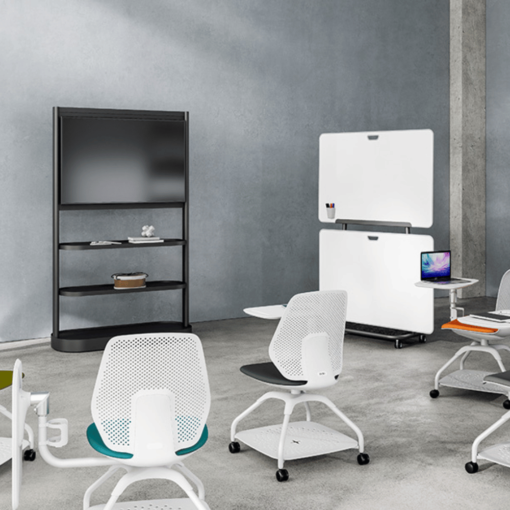 Flux-A Office Mobile Partition TV Stand