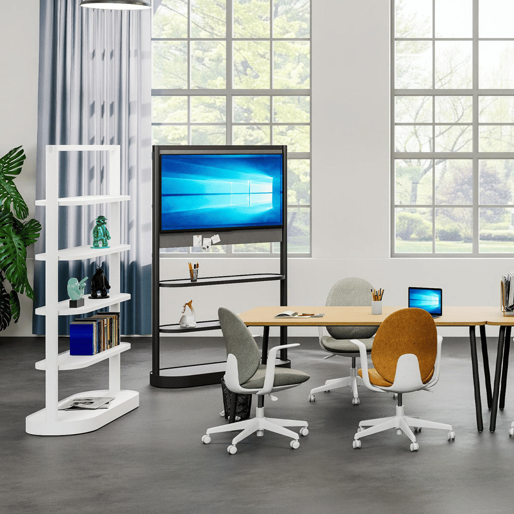 Flux-A Office Mobile Partition TV Stand