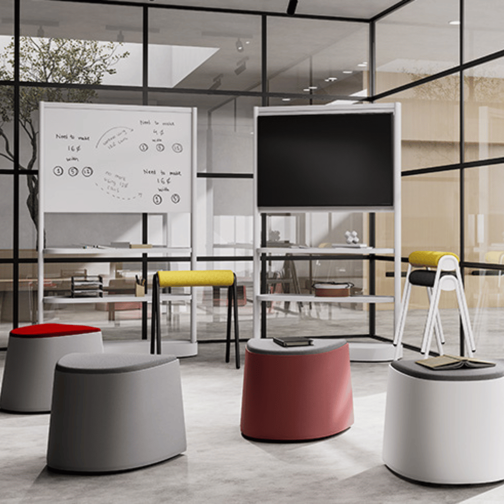 Flux-A Office Mobile Partition TV Stand